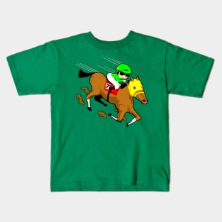 Horse racing Kids T-Shirt